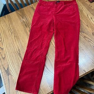 Talbots red corduroy jeans